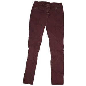 American Eagle Burgundy Hi-Rise Jeans Size 8